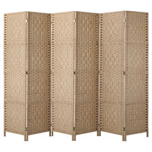 6 Panel Shyla Pine Wood Room Divider